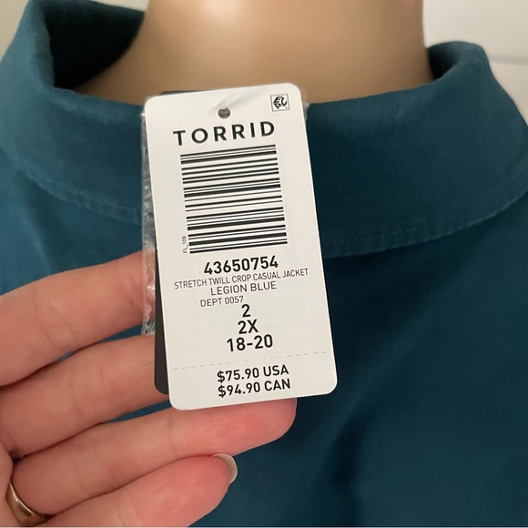Torrid Cropped Jacket - Picture 6 of 8